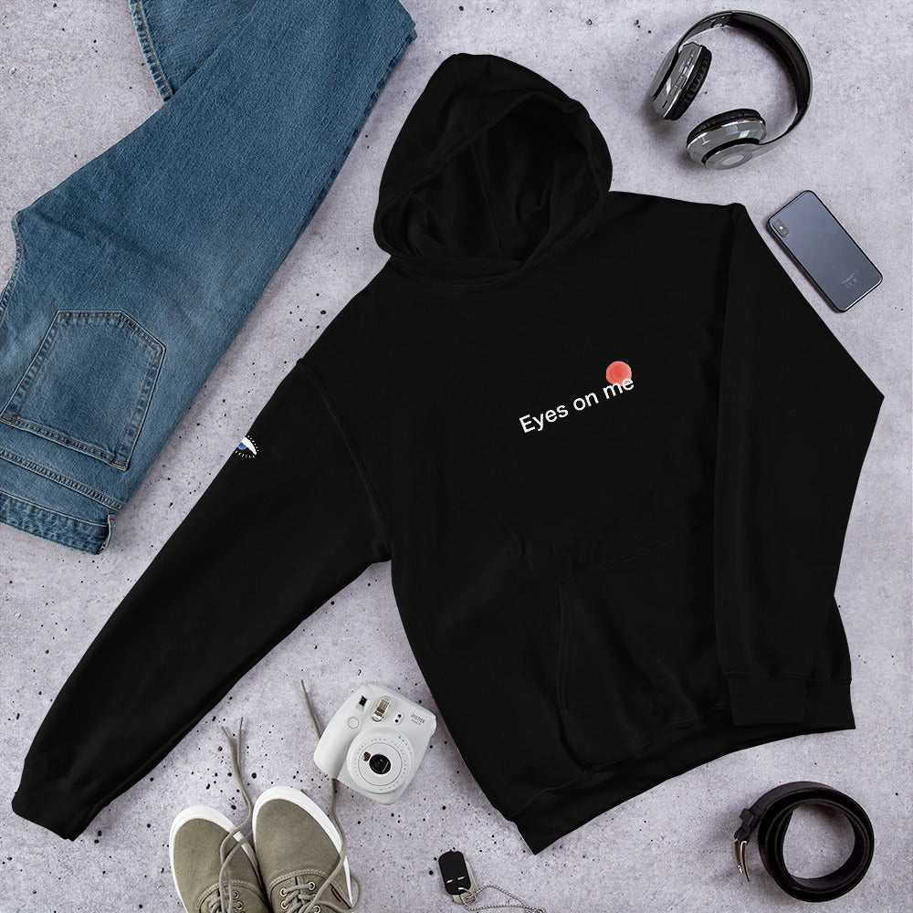 【INCHANT ME】[Unisex] Miyu Overfit Hoodie Retro Cropped Zip-Up Hoodie (Cement/Black) [Boxy + Oversized